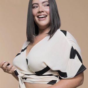 Premme Marissa Wrap Top Brushstroke 2